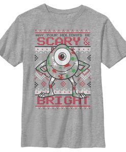 Boy’s Monsters Inc Mike Wazowski Holidays T-Shirt