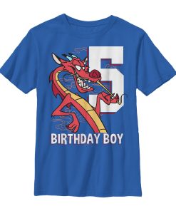 Boy’s Mulan Mushu 5th Birthday T-Shirt