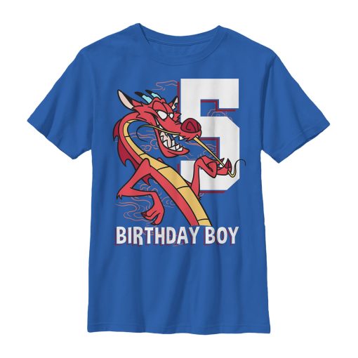 Boy’s Mulan Mushu 5th Birthday T-Shirt