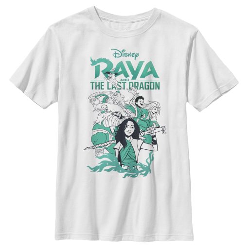 Boy’s Raya and the Last Dragon Characters in Action T-Shirt