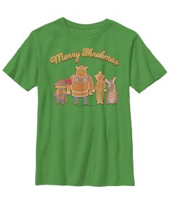 Boy’s Shrek Christmas Gingerbread Cookies T-Shirt