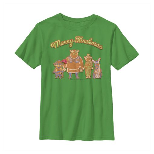 Boy’s Shrek Christmas Gingerbread Cookies T-Shirt