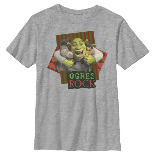 Boy’s Shrek Christmas Ogres Rock Trio T-Shirt