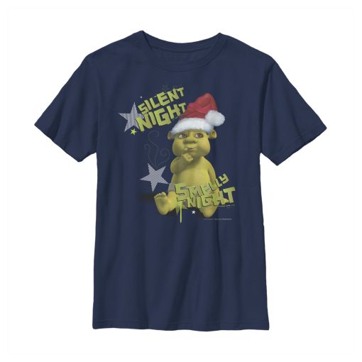 Boy’s Shrek Silent Night Smelly Night T-Shirt