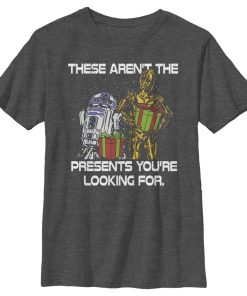 Boy’s Star Wars C-3PO and R2-D2 Presents You’re Looking For T-Shirt