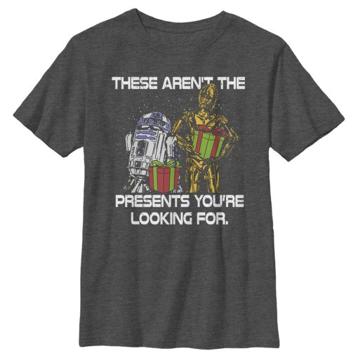 Boy’s Star Wars C-3PO and R2-D2 Presents You’re Looking For T-Shirt