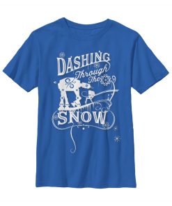 Boy’s Star Wars Christmas AT-AT Dashing Snow T-Shirt