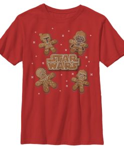 Boy’s Star Wars Christmas Gingerbread Characters T-Shirt