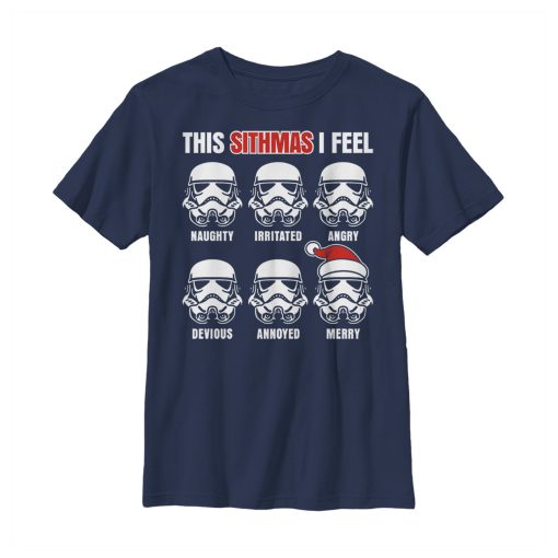 Boy’s Star Wars Christmas Sithmas Stormtroopers T-Shirt