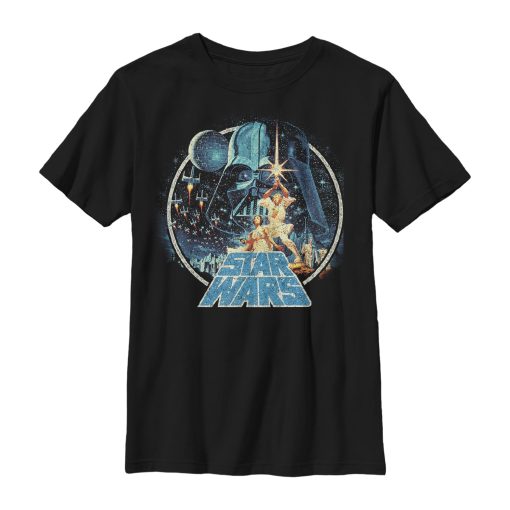 Boy’s Star Wars Classic Scene Circle T-Shirt