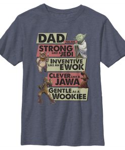 Boy’s Star Wars Dad You Are Strong Like A Jedi T-Shirt