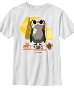 Boy’s Star Wars Galaxy of Creatures The Porg T-Shirt