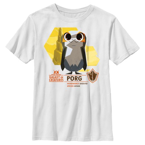 Boy’s Star Wars Galaxy of Creatures The Porg T-Shirt