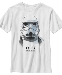 Boy’s Star Wars Jedi Fallen Order Stormtrooper Portrait T-Shirt