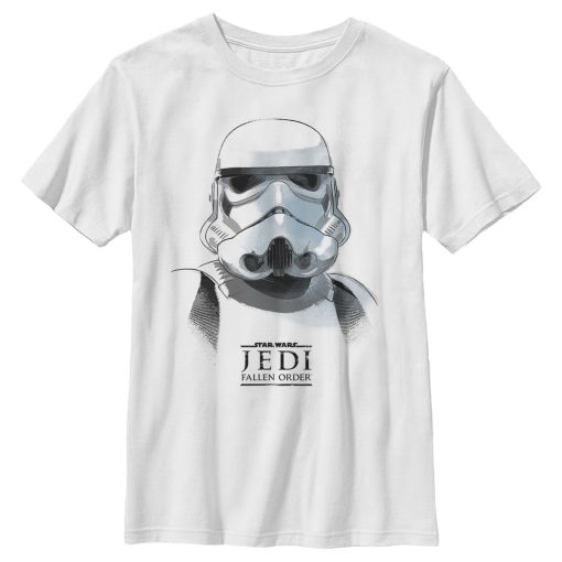 Boy’s Star Wars Jedi Fallen Order Stormtrooper Portrait T-Shirt