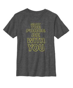 Boy’s Star Wars May the Force Opening Crawl T-Shirt