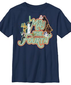 Boy’s Star Wars May the Fourth Classic Characters T-Shirt