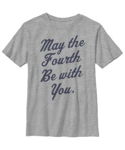 Boy’s Star Wars May the Fourth Cursive T-Shirt