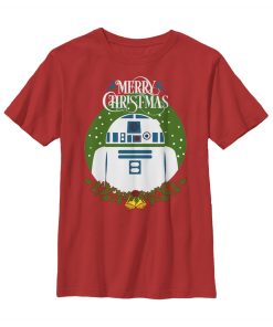 Boy’s Star Wars Merry Christmas R2-D2 T-Shirt
