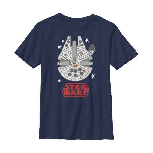 Boy’s Star Wars Millennium Falcon Cartoon T-Shirt