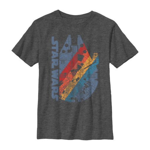 Boy’s Star Wars Millennium Falcon Rainbow T-Shirt