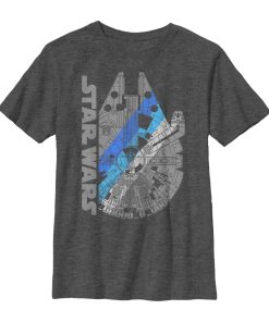 Boy’s Star Wars Millennium Falcon Shadow T-Shirt