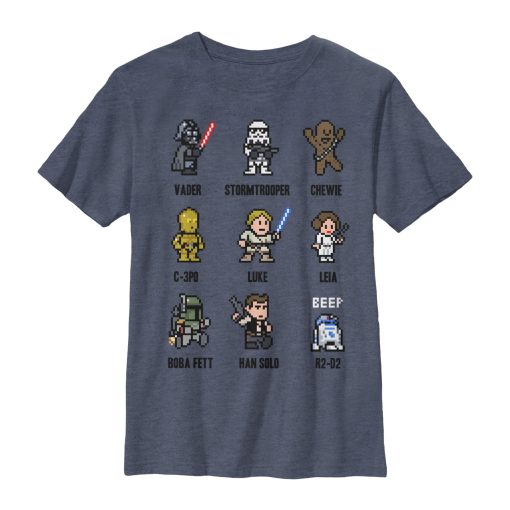 Boy’s Star Wars Pixel Character Guide T-Shirt