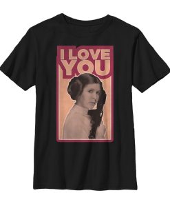 Boy’s Star Wars Princess Leia Quote I Love You T-Shirt
