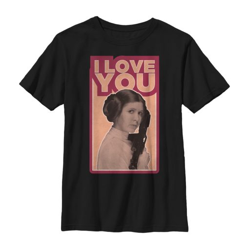 Boy’s Star Wars Princess Leia Quote I Love You T-Shirt