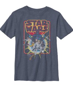 Boy’s Star Wars Retro Explosion T-Shirt