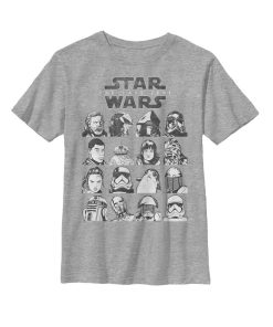 Boy’s Star Wars The Last Jedi Character Page T-Shirt
