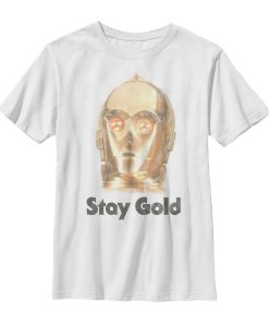 Boy’s Star Wars The Rise of Skywalker C-3PO Stay Gold T-Shirt