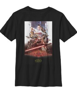 Boy’s Star Wars The Rise of Skywalker Epic Poster T-Shirt