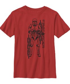 Boy’s Star Wars The Rise of Skywalker First Order Sith Trooper T-Shirt