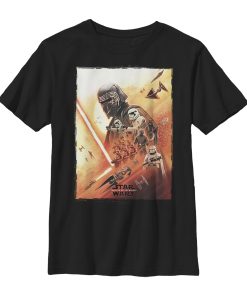 Boy’s Star Wars The Rise of Skywalker Kylo Poster T-Shirt