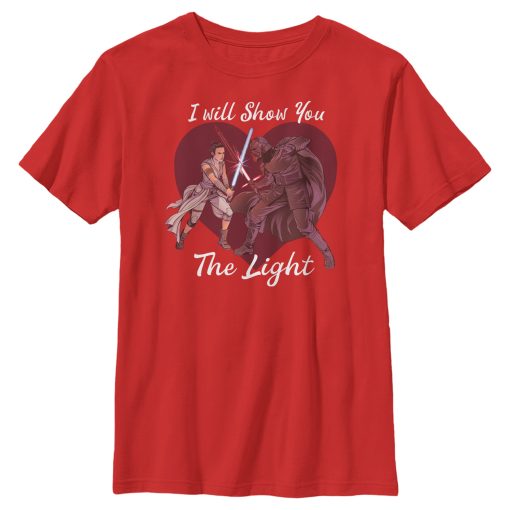 Boy’s Star Wars The Rise of Skywalker Kylo Ren and Rey I Will Show You the Light T-Shirt