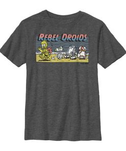 Boy’s Star Wars The Rise of Skywalker Rebel Droids Cartoon T-Shirt