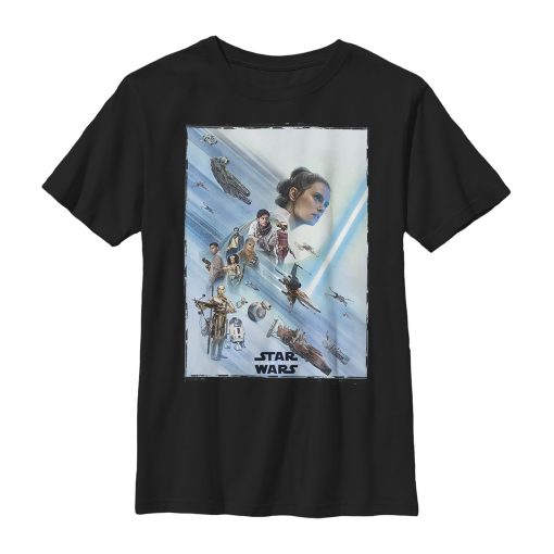 Boy’s Star Wars The Rise of Skywalker Rey Poster T-Shirt