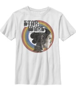Boy’s Star Wars The Rise of Skywalker Rey Vintage Rainbow T-Shirt