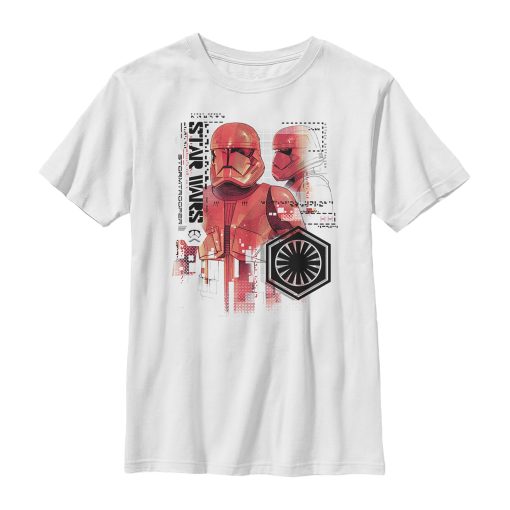 Boy’s Star Wars The Rise of Skywalker Sith Trooper Schematic Detail T-Shirt