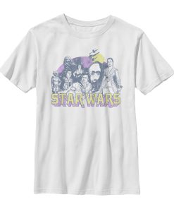 Boy’s Star Wars The Rise of Skywalker Vintage Collage T-Shirt