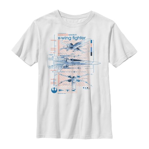 Boy’s Star Wars The Rise of Skywalker X-Wing Details T-Shirt