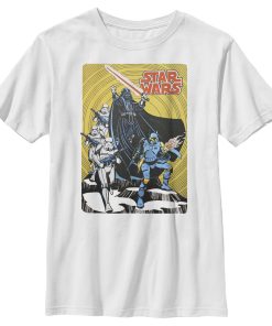 Boy’s Star Wars Vintage Dark Side Cover T-Shirt