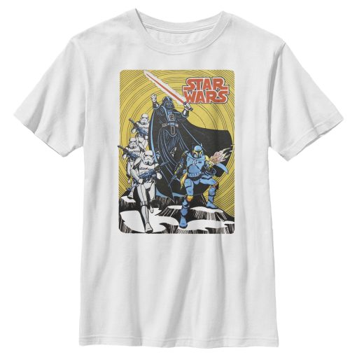 Boy’s Star Wars Vintage Dark Side Cover T-Shirt