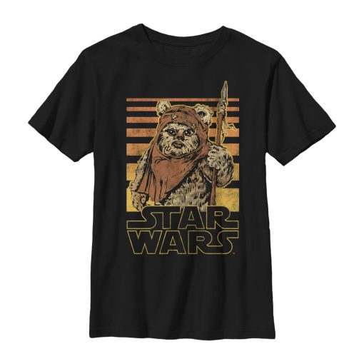 Boy’s Star Wars Wicket Ewok Stripes T-Shirt