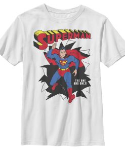 Boy’s Superman Only One Hero Rip T-Shirt