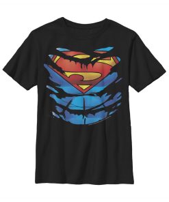 Boy’s Superman Ripped Costume T-Shirt