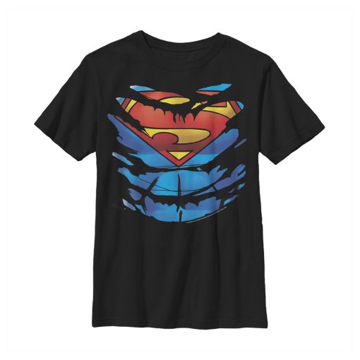 Boy’s Superman Ripped Costume T-Shirt