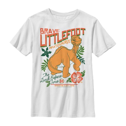 Boy’s The Land Before Time Tropical Littlefoot Poster T-Shirt