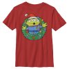 Boy’s Toy Story Christmas Alien Wreath T-Shirt